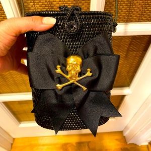 Never Used Lisa Lerch Black Skull Crossbody